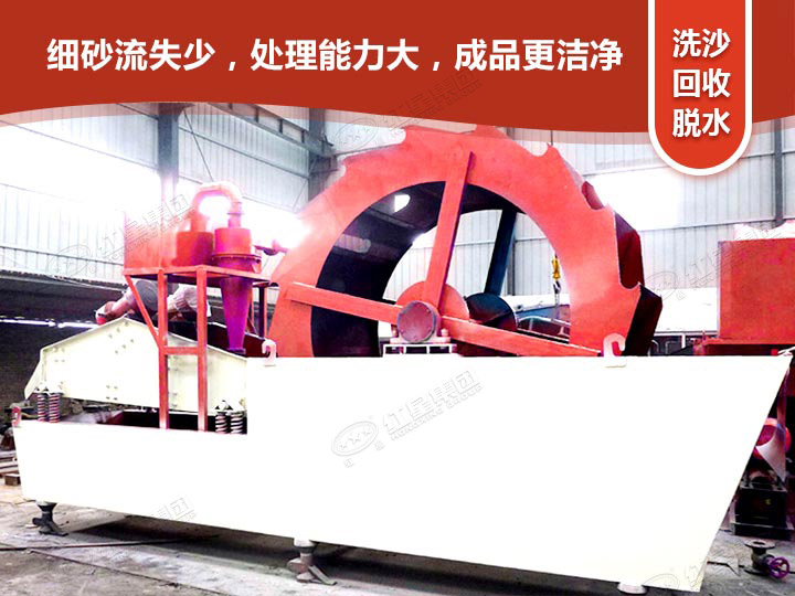 輪式洗砂回收一體機洗沙，更干凈