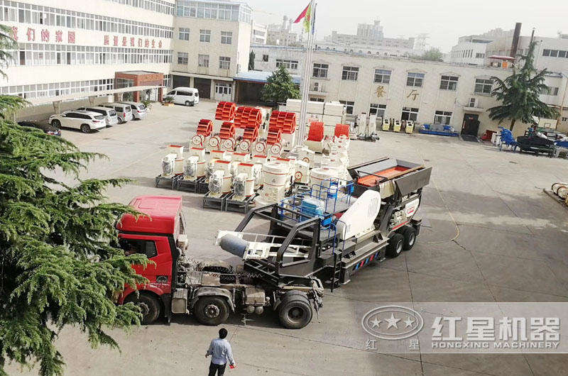 紅星移動制砂機價格便宜，發往客戶現場