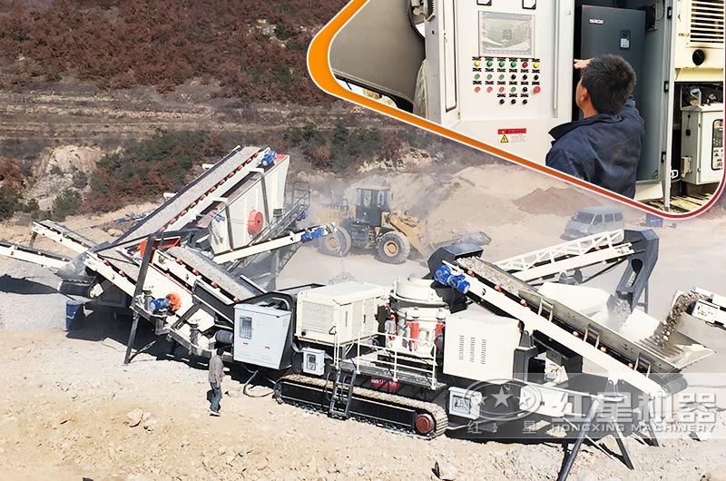 移動石子破碎機(jī)作業(yè)現(xiàn)場 移動石子破碎機(jī)作業(yè)現(xiàn)場