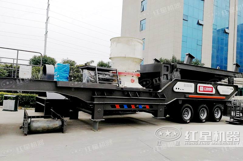 圓錐破移動式制砂一體機:進料口大 圓錐破移動式制砂一體機:進料口大